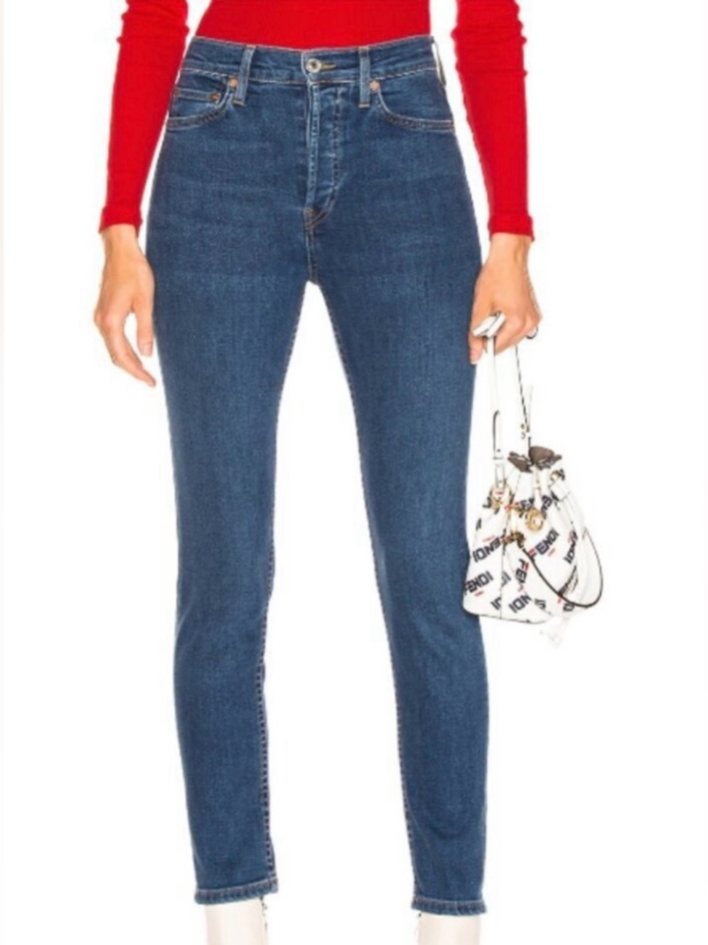 Re/Done Originals High-Rise Straight Jeans. Size 26